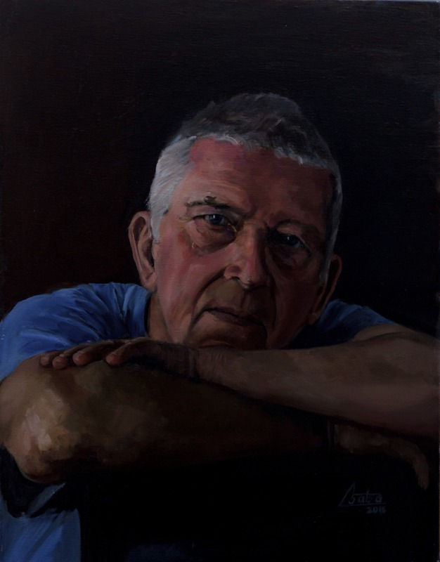 Brian Portrait painting of Brian, from the Portrait of Milton Keynes project, by Csaba Tibor Palotás