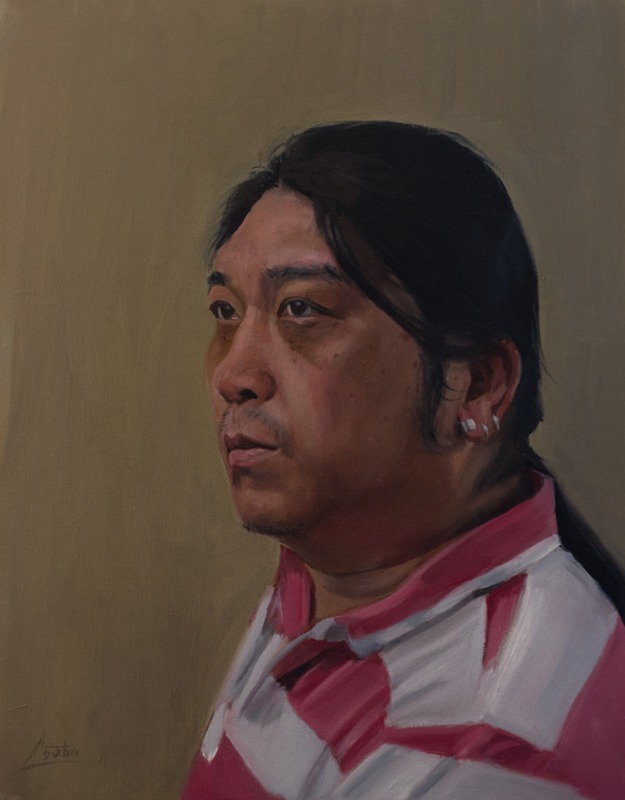 John Portrait painting of John, from the Portrait of Milton Keynes project, by Csaba Tibor Palotás