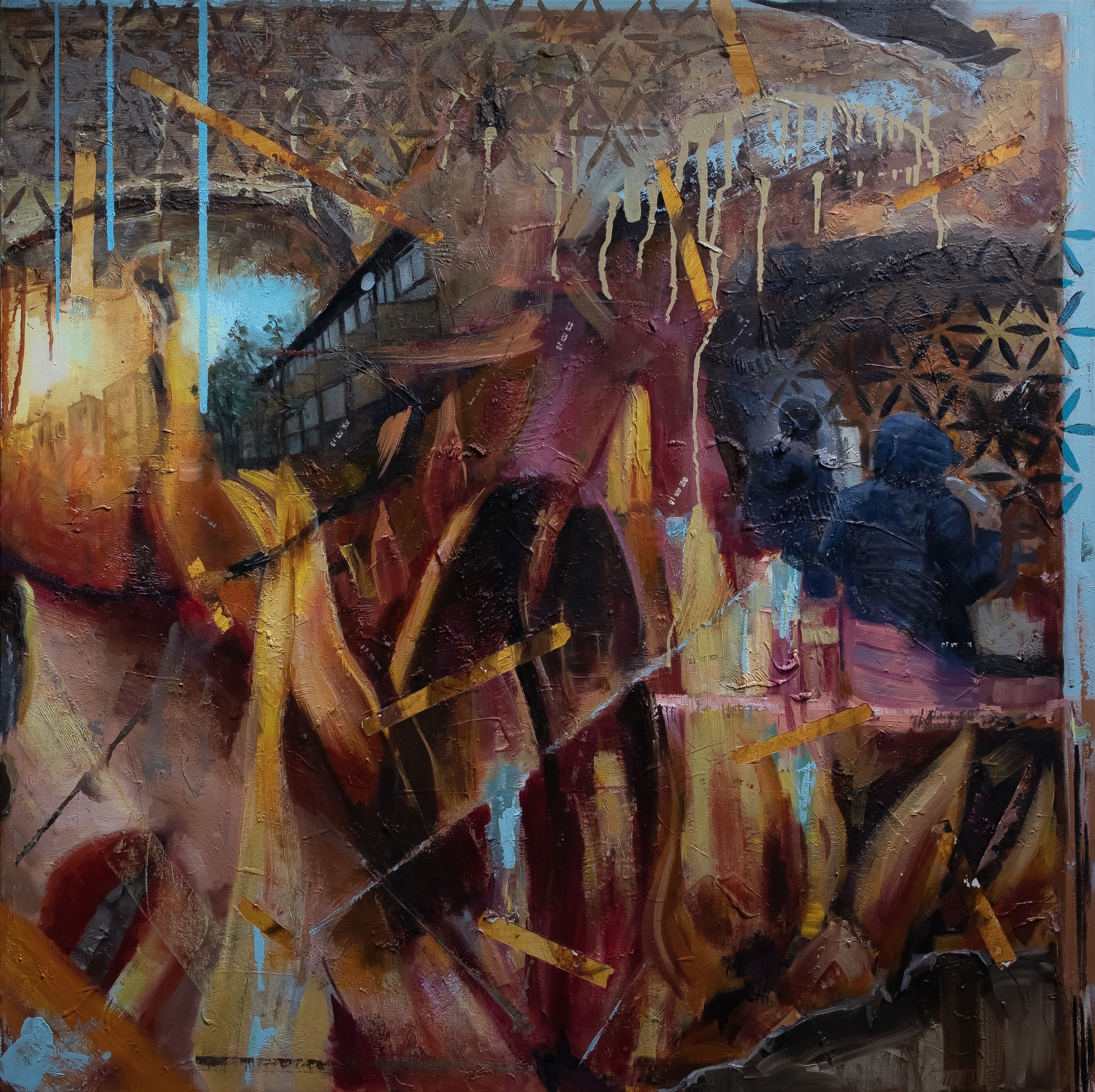 Permanent Impermanence Permanent Impermanence, oil painting by Csaba Tibor Palotás about the burning of time