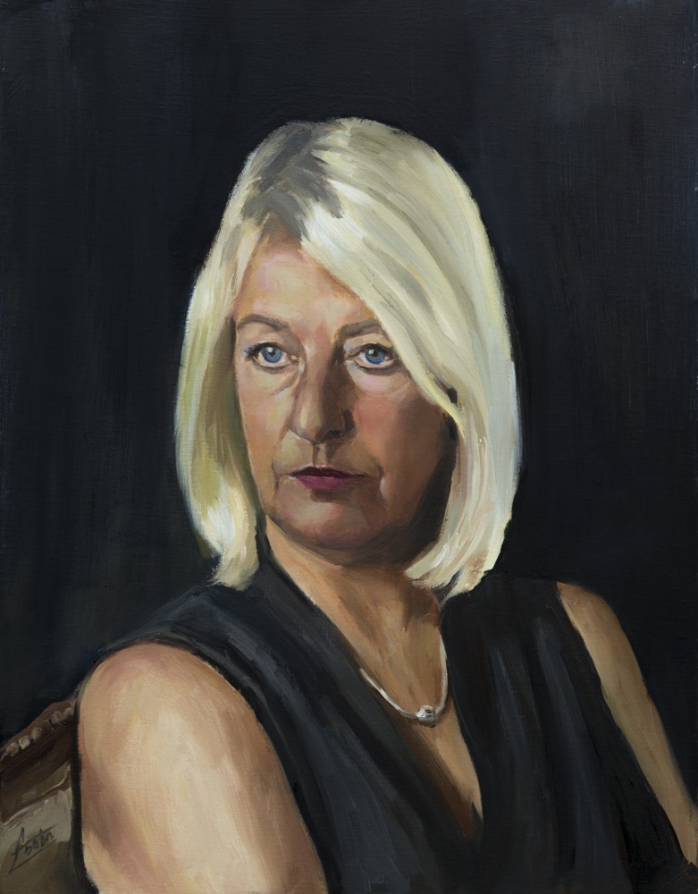 Portrait of Milton Keynes Portrait painting from the Portrait of Milton Keynes project, by Csaba Tibor Palotás